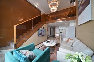 광저우 / 광주 Heyue Hotel Pazhou Exhibition Center Guangzhou 게스트하우스 스위트룸