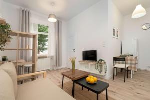 Beige Apartment Near Łódź Fabryczna Perfect for Remote Work by Noclegi Renters
