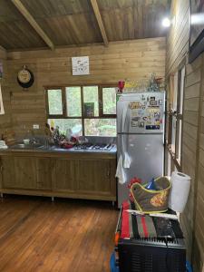 Country house with wood and gas stove
