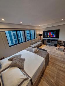 Moema Av Ibirapuera quarto moderno Hotel 4 estrelas