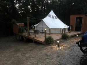 A Truly Glamping Experience in this Beautiful Tent in Victor, West Virginia