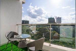 stunning two bedroom apartment with joking track, sauna, swimming pool fully equipped gym ample parking space and amazing breathtaking city views