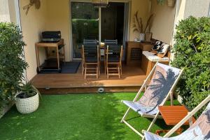 charming studio with garden in Roquebrune