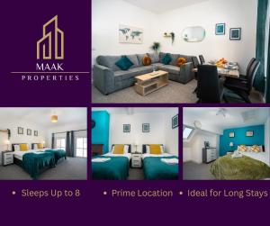 Town Centre 4-Bedroom Property Perfect for Contractors and Group Stays