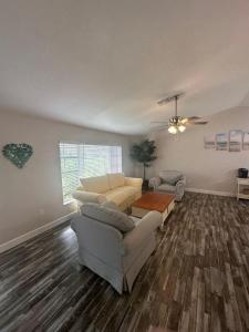 Heated pool with canal views