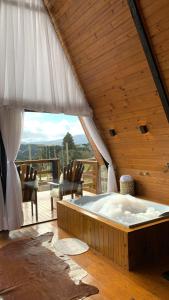 Chales alto do morro 1, conforto e vista privilegiada