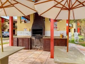 Casas com 2 ou 3 suítes no Residencial Jerusalem 2,frente mar em Coroa Vermelha (BA), condomíonio com piscina, sauna e portaria 24hrs atravessou a rua está no mar.