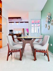 Cómodo alojamiento familiar al sur de Cancún con 2 habitaciones y cocina