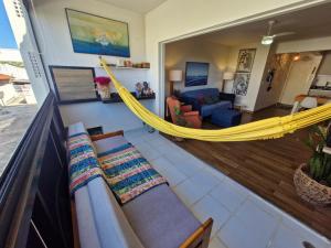 Apartamento a 150m da praia com vista do mar