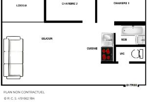 Charmant appartement pour 5, ski aux pieds, bien équipé, proche commerces et piscine à Les Bruyères - FR-1-452-237