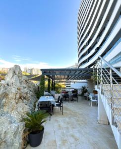 Luxe Beachfront Stay in Bečići with Pool