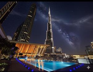 Steps from Burj Khalifa & Dubai Mall Lux 2BR W Dubai Skyline Views - Like Home