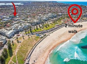 2 minute walk to Bondi Beach-350m-Sleeps 4 Guests