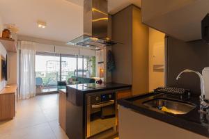 Éden Studio - Apartamento das Estrelas - Vaga, Wi-Fi, e Piscina no Brooklin