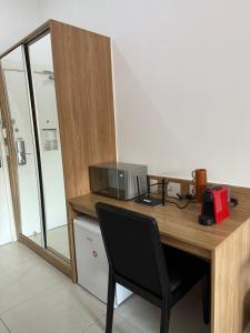 Studio aconchegante, com lazer completo na serra