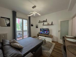 Modern apartment in a green setting