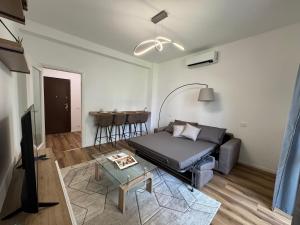 Modern apartment in a green setting