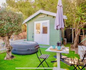 Tiny house deluxe para escapada con Jacuzzi