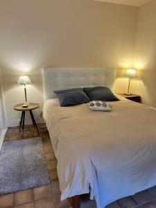 Studio en rez-de-jardin arboré avec accès piscine et clim