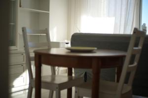 Quiet Studio in Fenals with Balcony, Pool and Workspace for Medium-Term Rental