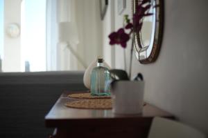 Quiet Studio in Fenals with Balcony, Pool and Workspace for Medium-Term Rental