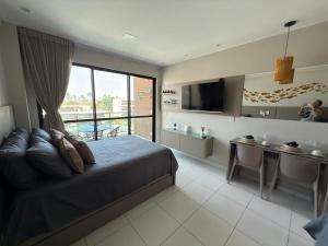 FLAT DE LUXO vista piscinas, Praia de Muro Alto - Malia Beach