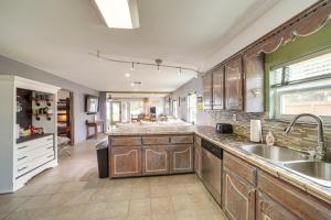 Lakefront Eufaula Cabin with Fire Pit and Private Dock