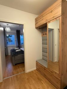 Bright 1BR Apartment with Living Room & Balcony