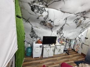 Aircraft themed unique stay with pool