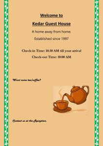 Kedar Guest House -Feel At Home
