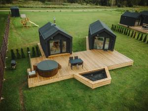 Rātes Krasti - PĒRLE- holiday house with sauna and lakeview