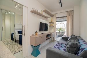 Cozy Studio - Ar Condicionado, Vaga, Piscina, Academia no Brooklin