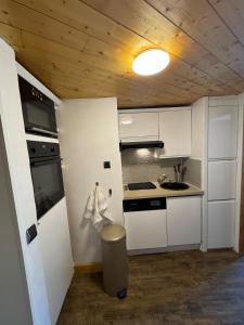 Studio cabine balcon vue montagne pieds des pistes