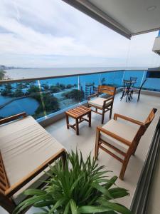 Samaria club de playa, vista infinita desde la torre 4 ,Santa Marta, Salida directa al mar