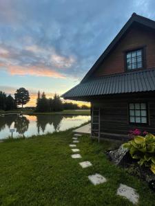 Loghouse by the lake