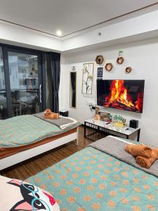 Sybay Suites twin double bed beside Okada near T3 MOA NAIA Ayala MSV1517H