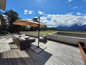 Laax Alpine Lodge by Quokka 360 - terrace with magnificent mountain views