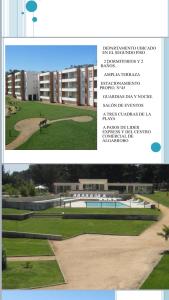 Departamento con piscina en condominio WIFI frente a la playa