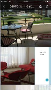 Departamento con piscina en condominio WIFI frente a la playa