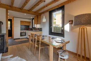 Le Refuge des Pecles, chalet avec vue Mont-Blanc