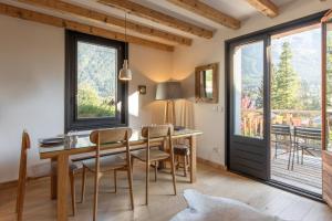 Le Refuge des Pecles, chalet avec vue Mont-Blanc