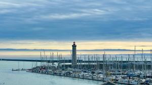 Large apartment with sea and port view
