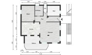 Luxuswohnung in Villen Lage mit Parkblick
