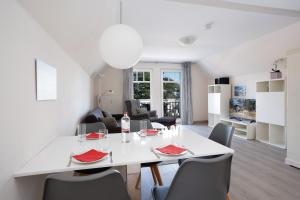 Villa Strandidyll Apartment 16, Balkon mit Meerblick