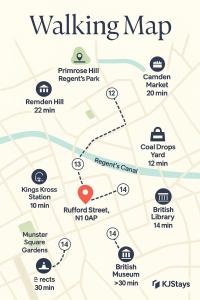 Double Room with Private Bathroom - Kings Cross