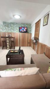 Garden apartment with pool view