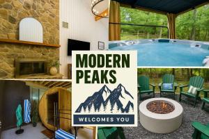 Modern Peaks Hot Tub Sauna GameTheatre Room
