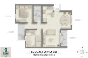 Sudcalifornia 301, 2 Rec, bonita vista y rooftop