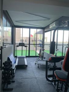 Studio na praia Piscina, academia e lavanderia