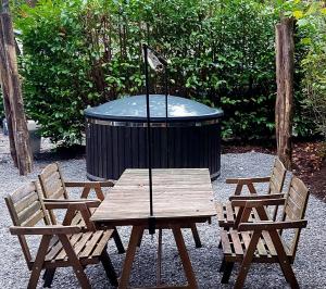 Het Relaxplekje 4 persoons chalet privé hottub